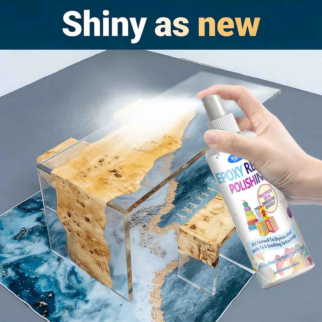 Epoxy Resin Remover & Polisher – Quickly Dissolves Sticky Resin on Skin & Tools, Restores Shine, Gentle Formula, Decontamination