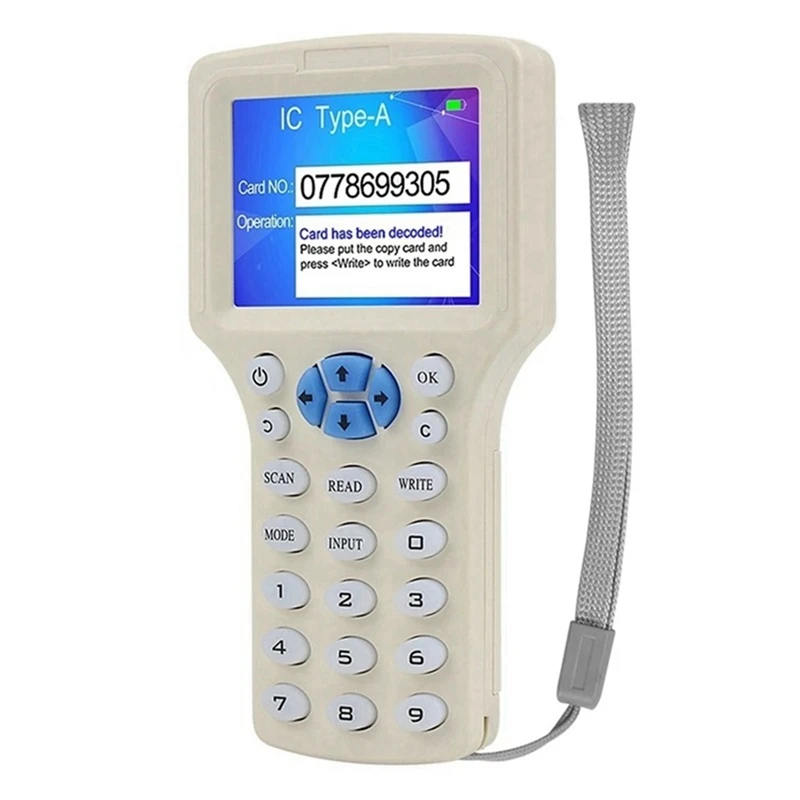 

RFID NFC Считыватель смарт-карт RFID Дубликатор 125K 13,56 МГц IC/ID Устройство записи ключей RFID-программист Репликатор ключей