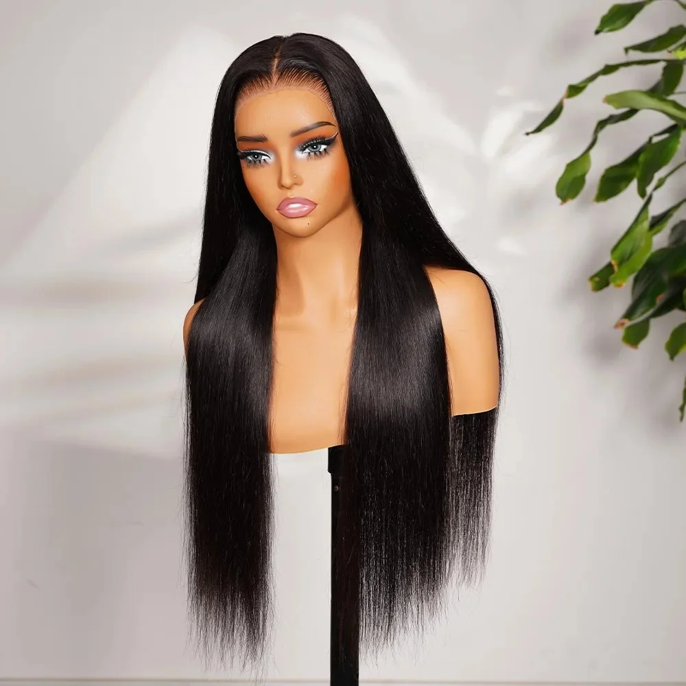 

7x5 Wear Go Glueless Wig Silky Straight HD Lace Glueless Wig Человеческие волосы Предварительно отбеленные узлы Парик 13x6 HD Бесклеевые парики Предварительно сорванные