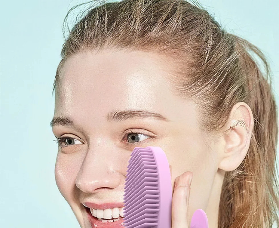 New Silicone Face Wash Brush For Women Soft Hair Manual Silicone Cleansing Face Brush Blackhead Face Wash Pore Cleaning Brush