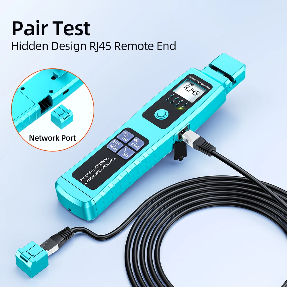SAIVXIAN Fiber Optic Identifier Live Fiber Optical Identifier with Built in 30mw Visual Fault Locator 800-1700nm SM MM