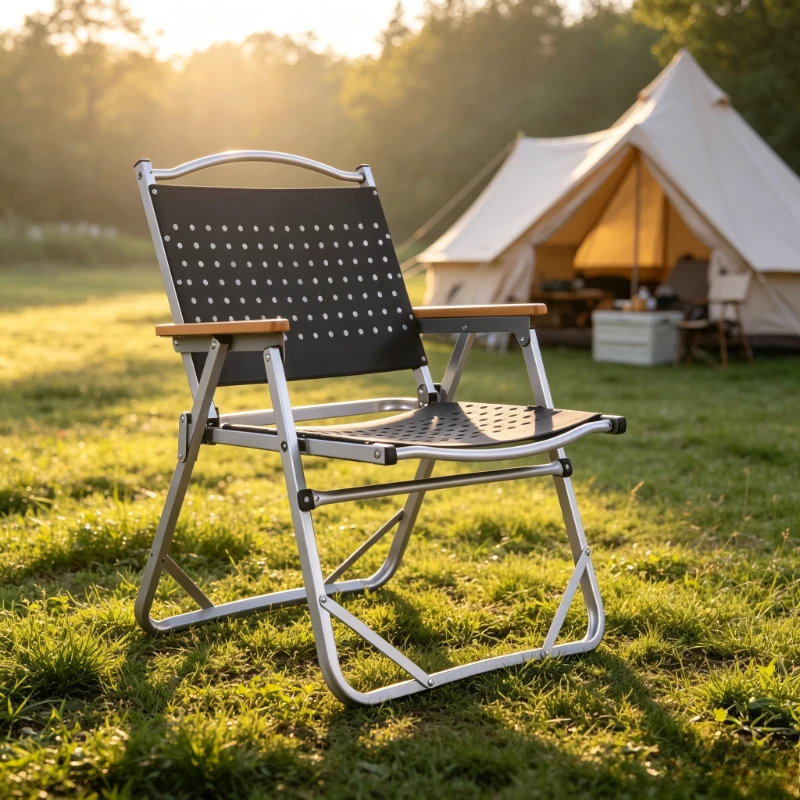 Aluminum Folding Camping Chair No Assembly Heavy Duty Stable Portable Easy Storage for Outdoor Beach Picnic Cafe Use 캠핑 의자