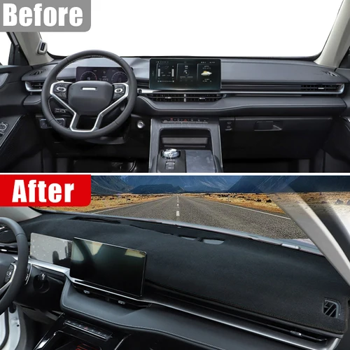 Imagen 2 del producto Cubierta del salpicadero del coche para Haval H6 3. a generación 2021 2022 2023 2024, alfombrilla parasol para escritorio de instrumentos, alfombrilla antideslizante para tablero, accesorios para alfombras