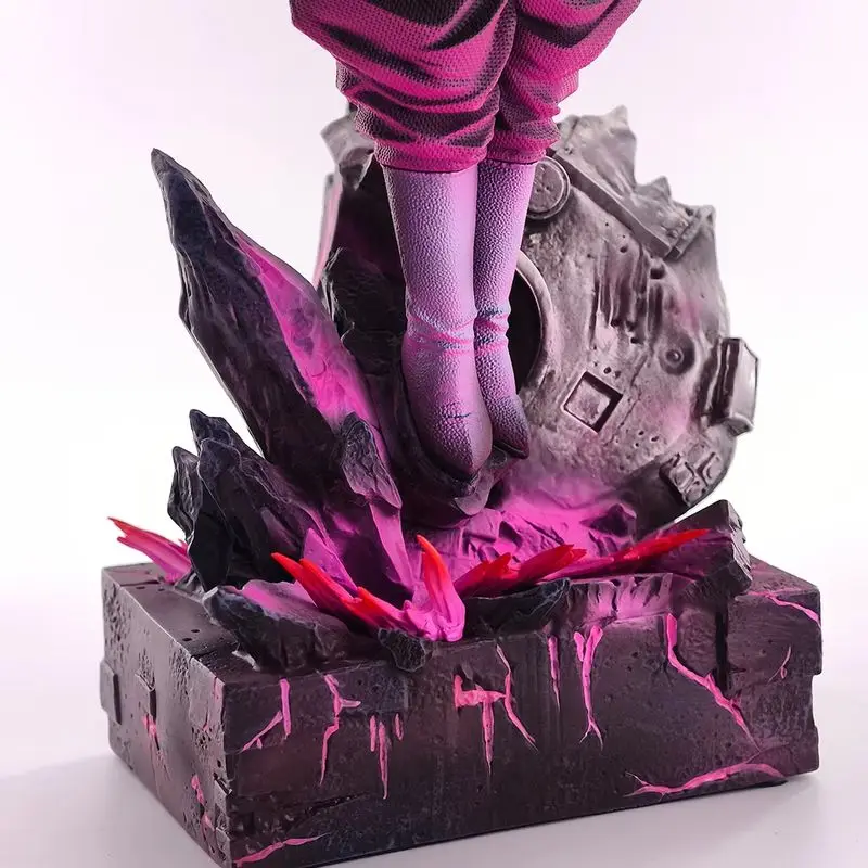 38cm Jt Goku Black Rose Action Figure Dragon Ball Anime Collectible Model Super Saiyan Pink Desktop Decoration Adult Collection view 5