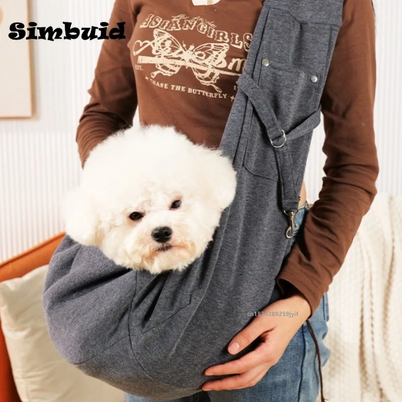 Comfortable Dog Bag Pet Out Crossbody Shoulder Bag Outdoor Travel Portable Cat Puppy Sling Bag Tote Pet Carrying Supplies