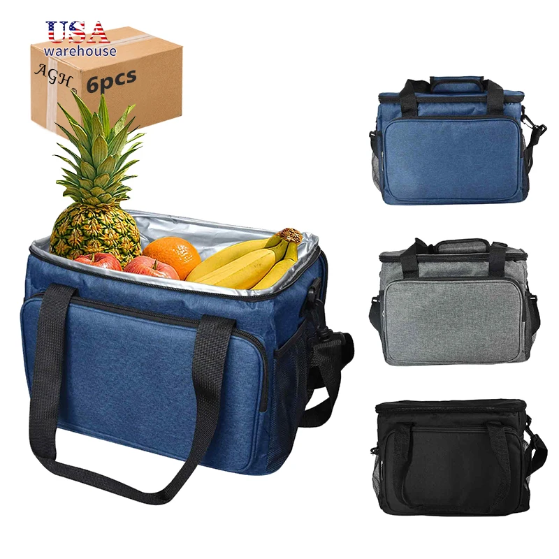 

6pcs 15L Waterproof Outdoor large-capacity picnic bag lunch bag Can cooler bags He