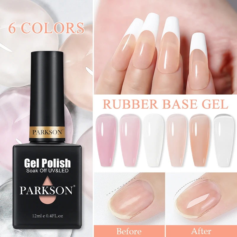 Parkson 12ml HEMA Gratis TPO Gratis HPMA Gratis Rubberen Basis Jelly Roze Losweken UV LED Gel Polish Semi permanente Nagelmanicure Vernis