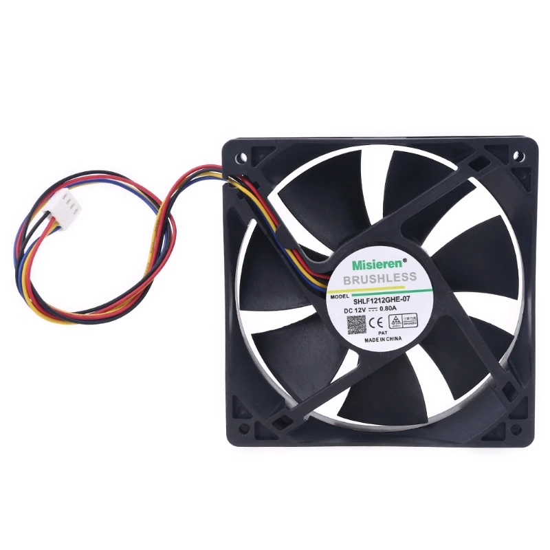 6500RPM Cooling Fan 12cm 4Pin for AntMiner  L3+  T9 S15  S17 T17 Misieren SHLF1212GHE-07 Miner Mining PC P9JB