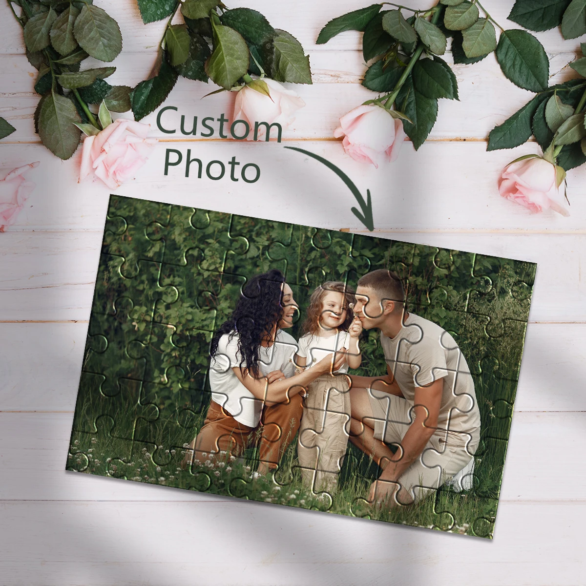 35/300/500/1000pcs Personalized Custom Photo Puzzle Family For Kids Decoration Collectiable Funny Adult Leisure Toys Personalize
