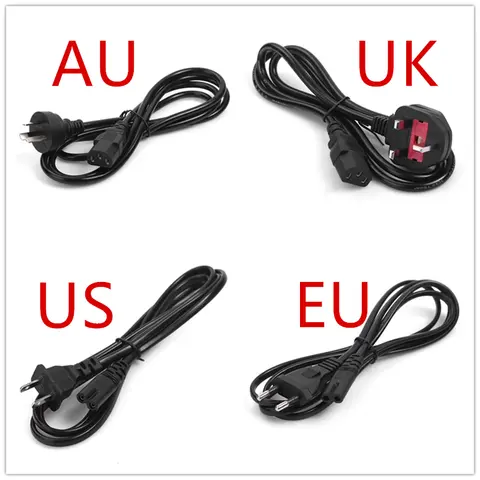 Cable de alimentación UE de 1,2 m, enchufe europeo, Cable de alimentación de CA IEC C13, Cable de extensión para PC, Monitor de ordenador, altavoz de TV Samsung