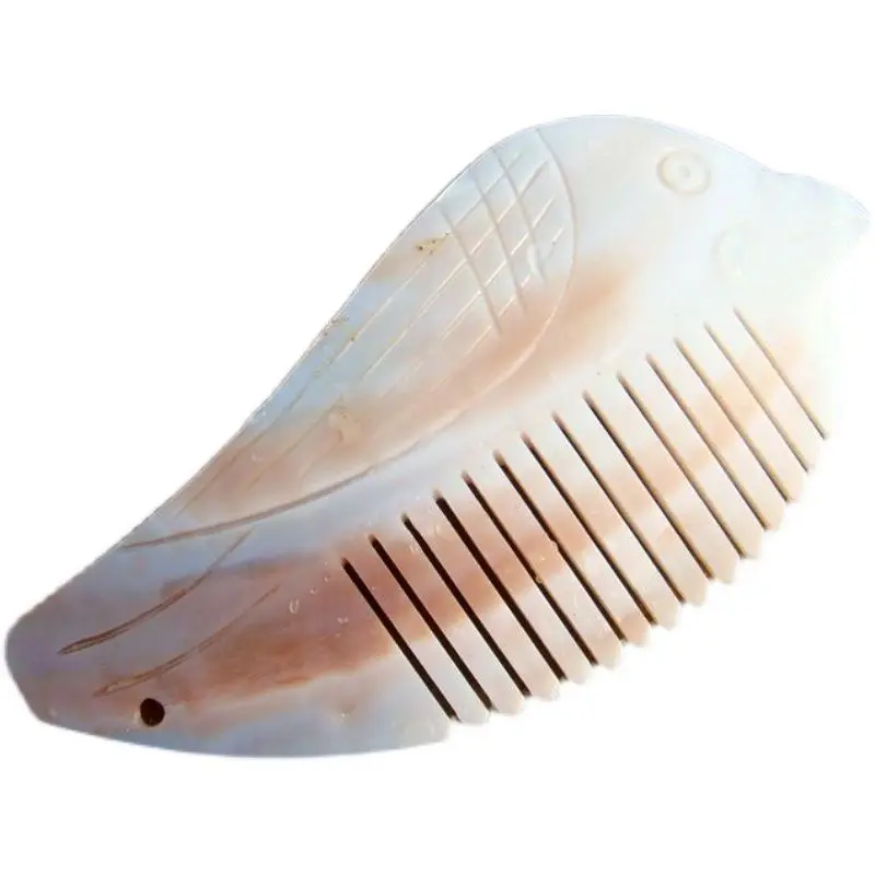 Natural Mussel Pearl Shell Comb Creative Scraping Board Conch Shell Handicraft Travel Souvenir Gift Home Beauty Accessory