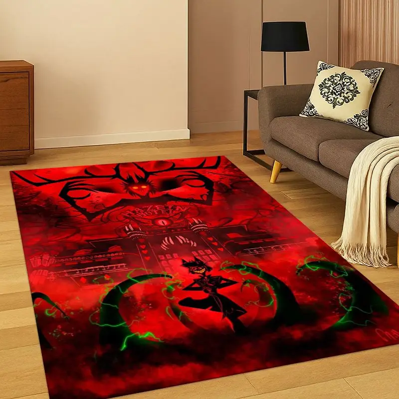 Cartoon H-Hazbin Hotel Charlie Carpet Rug for Bedroom Living Room Sofa Playroom Doormat Home Decor, Game Area Rug Non-slip