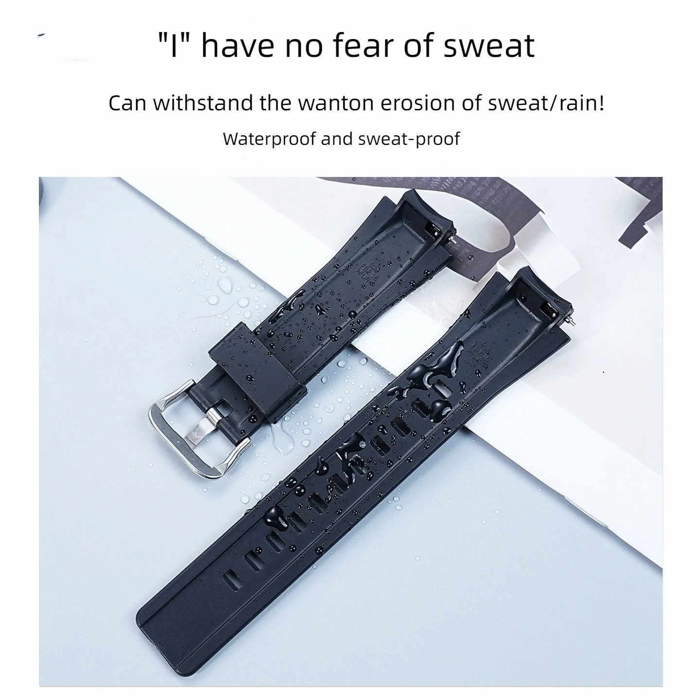 GST-B200 الراتنج حزام الساعات ل كاسيو G-SHOCK GST-B200-1A الرجال الرياضة مقاوم للماء ساعة سيليكون حزام المطاط سوار المعصم الفرقة #4