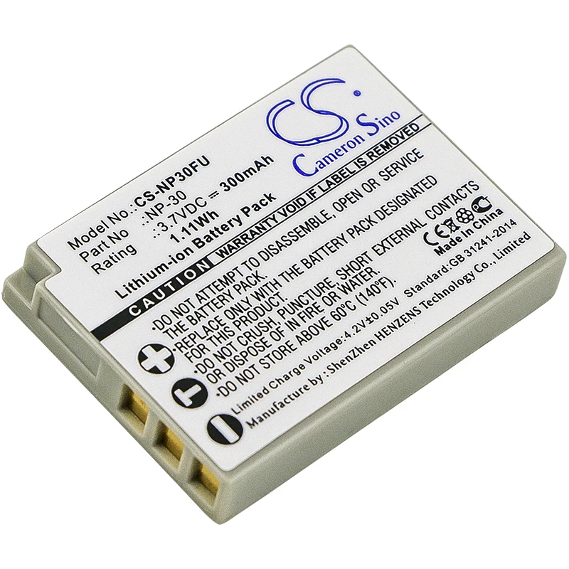 

Camera Battery 3.7V/300mAh NP-30 for Fujifilm FinePix F440, Finepix F440 Zoom, F450, F450 Zoom