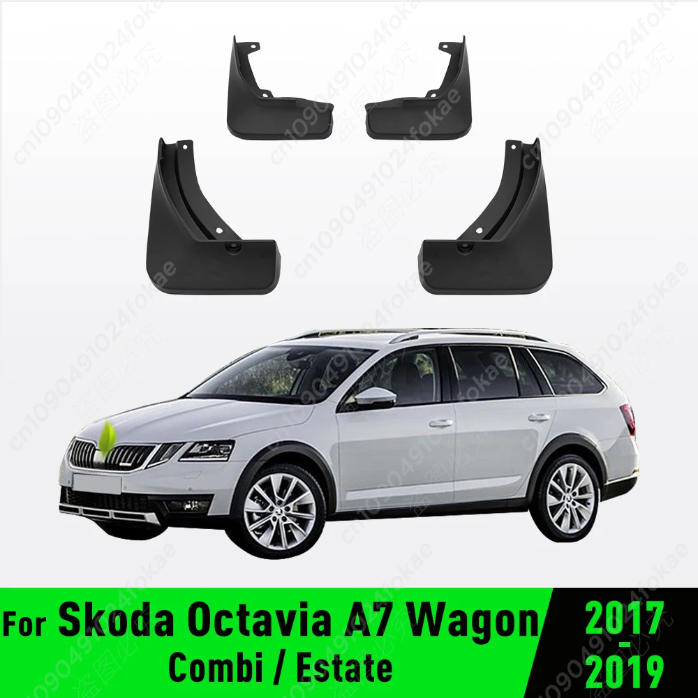 For Skoda Octavia 3 Combi Wagon Estate MK3 A7 5E 2017 2018 2019 Fender Mudguard Mud Flaps Guard Splash Flap Mudguards