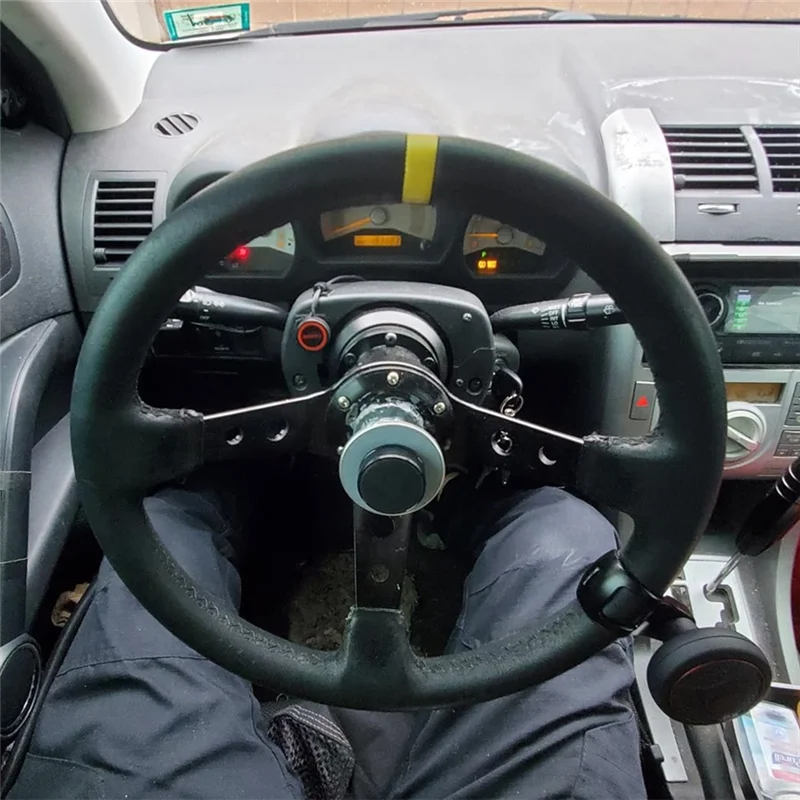 

High Quality Universal Racing Steering Wheel, 350Mm 6 Bolt Steering Wheel Suede For Race/Rally/Motorsport/Car Sim Driving