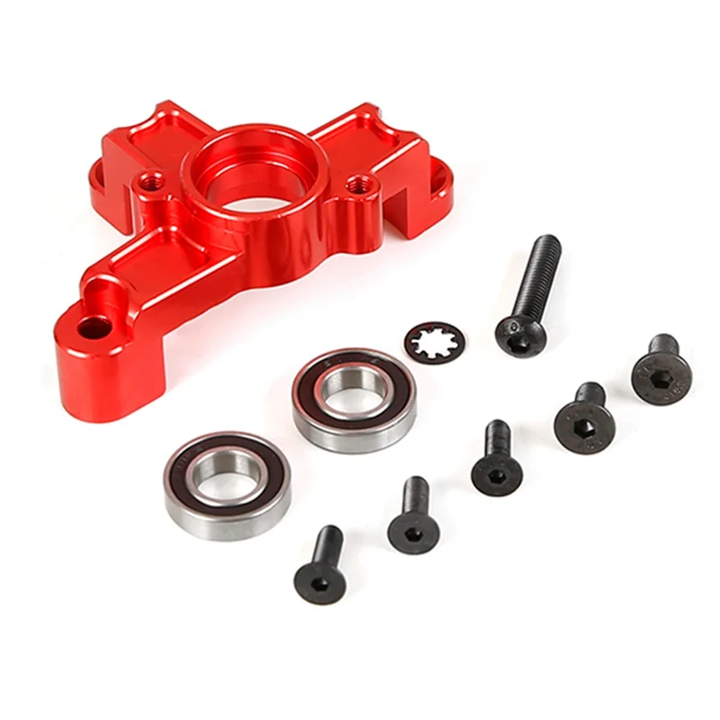 Rc Car Metal Clutch Tripod Metal Clutch Bell Mount for 1/5 HPI ROFUN BAHA KM Rovan Baja 5B 5T 5Sc Toys Parts,Red