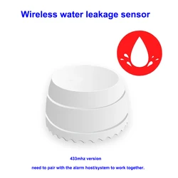 Sensor de fugas de agua inalámbrico ACJ, Detector de fugas de agua de advertencia de desbordamiento de inundación para sistema de alarma de casa inteligente PG103 433 107, 108 MHz