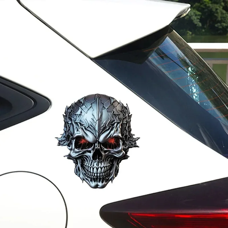 Skull graffiti decorative stickers, car stickers, personalized body modifications, reflective spray painted car stickers