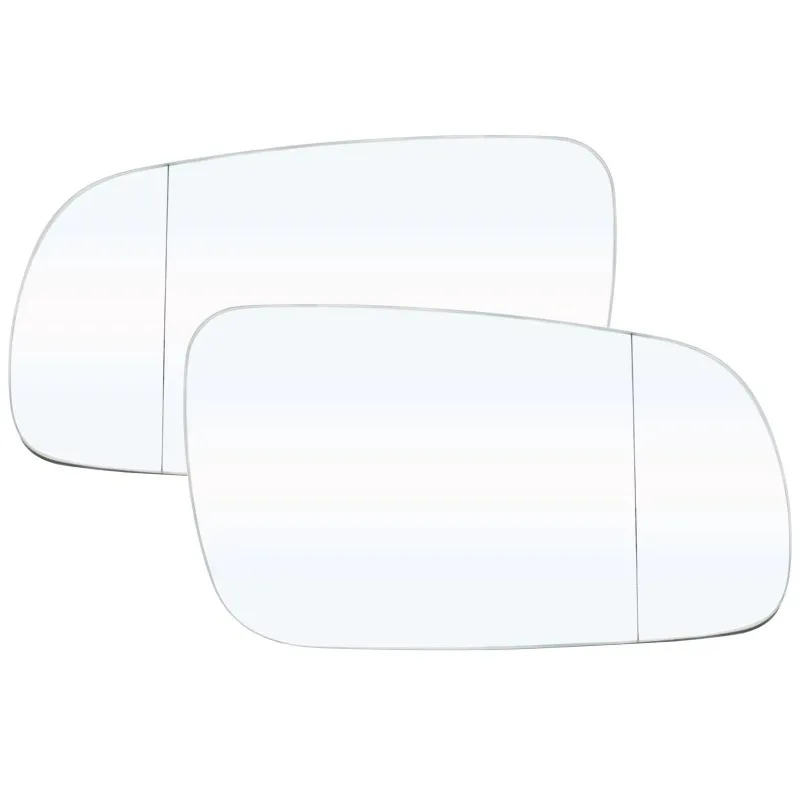 Car Left Right Heated Rearview Mirror Glass left & right White&Blue For VW Golf 4 JETTA MK4 Passat B5 Bora 1J1857521 1J1857522