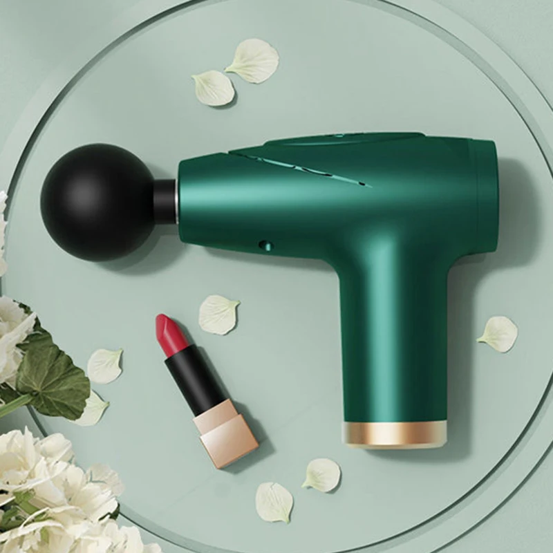 Fascia Grab Home Portable Muscle Relaxer Charging Mini Massager Mini 4-Head Mini Fascia Gun Multi-Stage Massage Gun Muscle Relax image 3