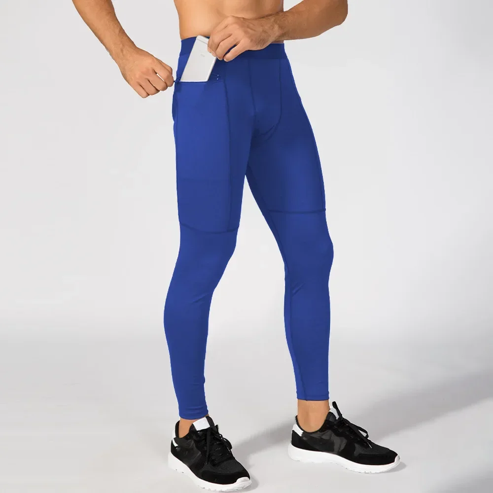 

Compression Pants Zipper Pockets Tights Sport Man Fitness Pants Running Training Men Leggings Gym Hombre Crossfit Sports Wear