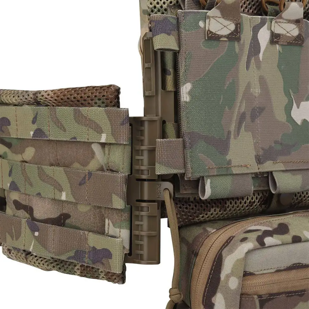 Imagem -06 - Tactical Lv119 Overt Placa Transportadora Frente e Traseira Malha Placa Bolsa Quick Release Cummerbund Triplo Mag Bolsa Dump Drop Pouch Configuração da Bolsa