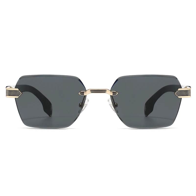Foreign Trade Cross-Border Exclusive Supply of Metal Square Sunglasses, Modern Retro European and American Celebrity Fashion Street Style Sunglasses 26210