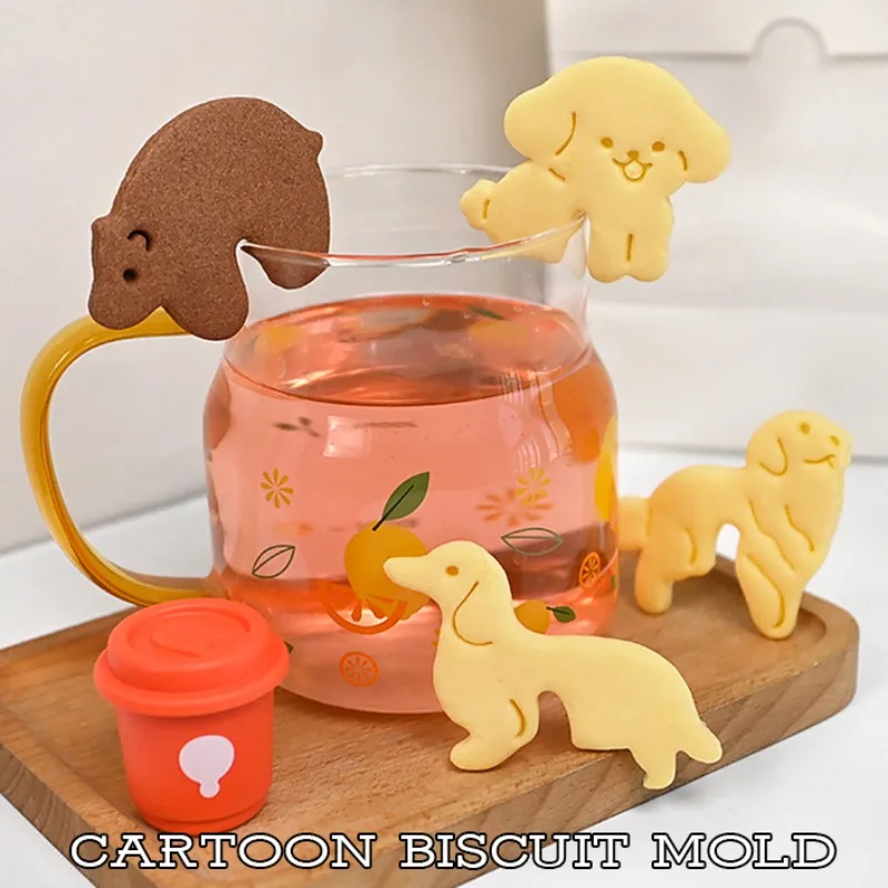 Hanging Cup Series Cookie Cutter Animal Cat Dog Panda Biscuit Mug Cookie Cutting Die Afternoon Tea Dessert Decor