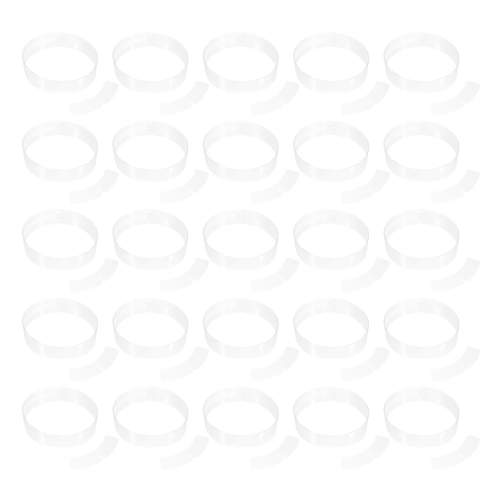 200 قطعة من شرائط الياقة البلاستيكية المميزة لتثبيت بلوزة القميص أدوات تثبيت شفافة متينة وقابلة للتعديل أنيقة تدوم طويلاً #1