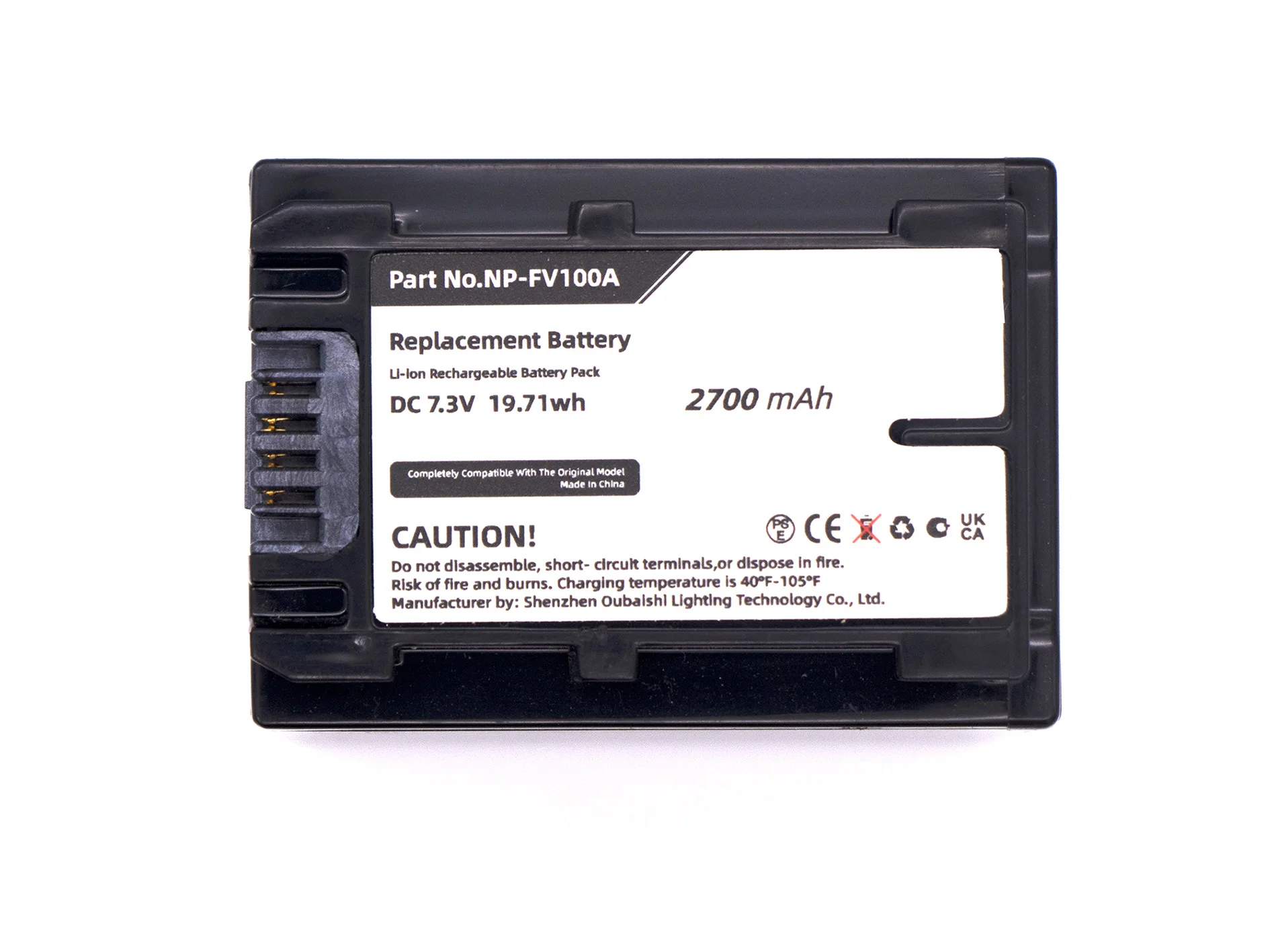 Replacement Battery for Sony  FDR-AX33, FDR-AX40, FDR-AX45, FDR-AX53, FDR-AX60, FDR-AX700, FDR-AXP33, HDR-CX450, HDR-CX625