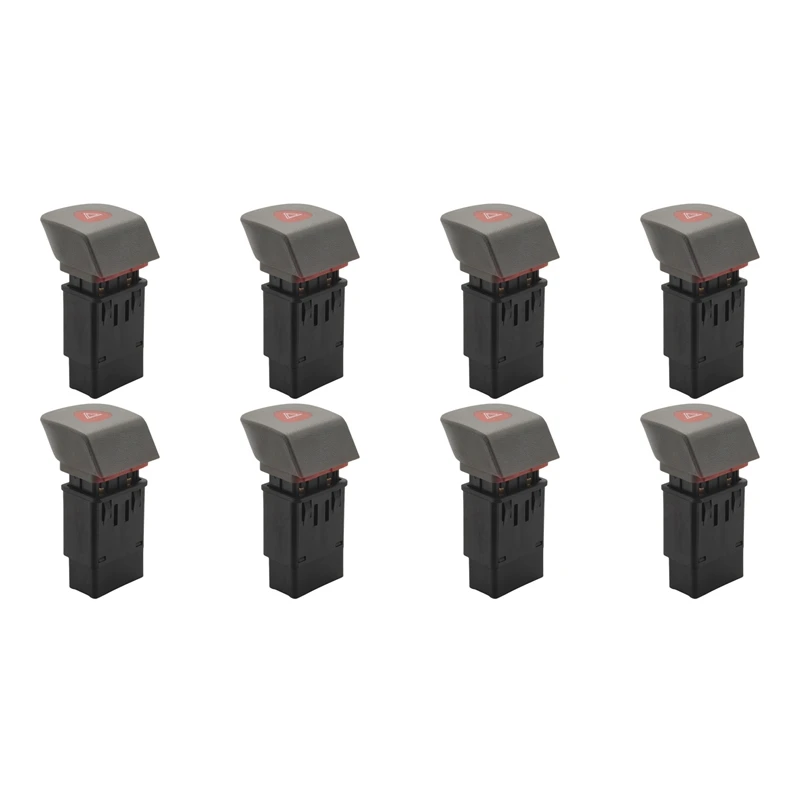 

8X Car Hazard Emergency Light Flasher Switch For Renault Kangoo I 1997-2008 7700308821