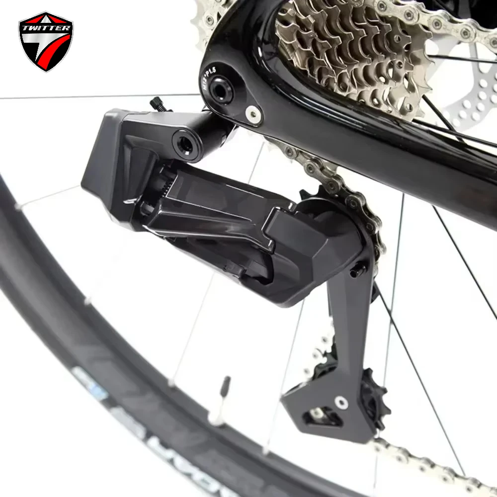 TWITTER New R15pro Electronic Shifting Carbon Fiber Road Bike WheelTop EDS TX7100-24S Hydraulic Disc Brake 700*25C Carbon Wheel