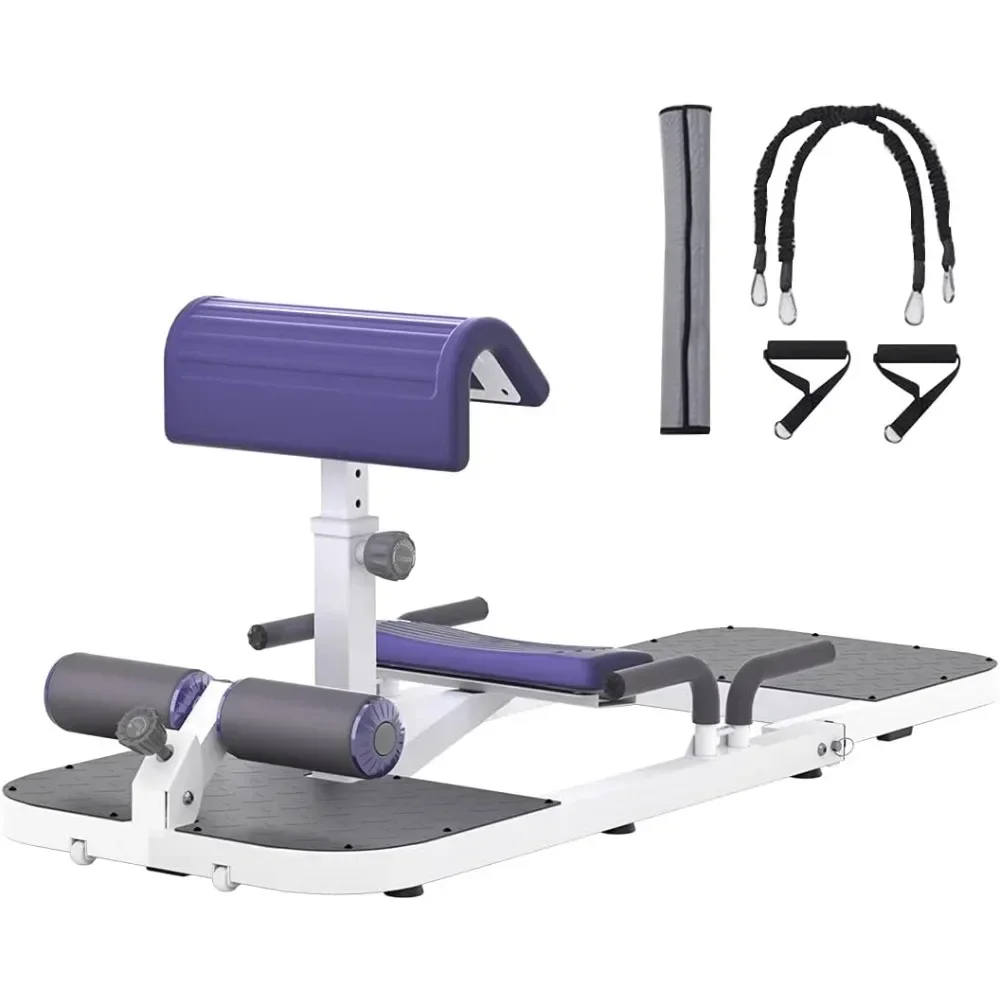 

Hip Thrust Machine with High Resistance and Protectors Pad - 3D High Density Polyurethane Cushion-Comes with Handles