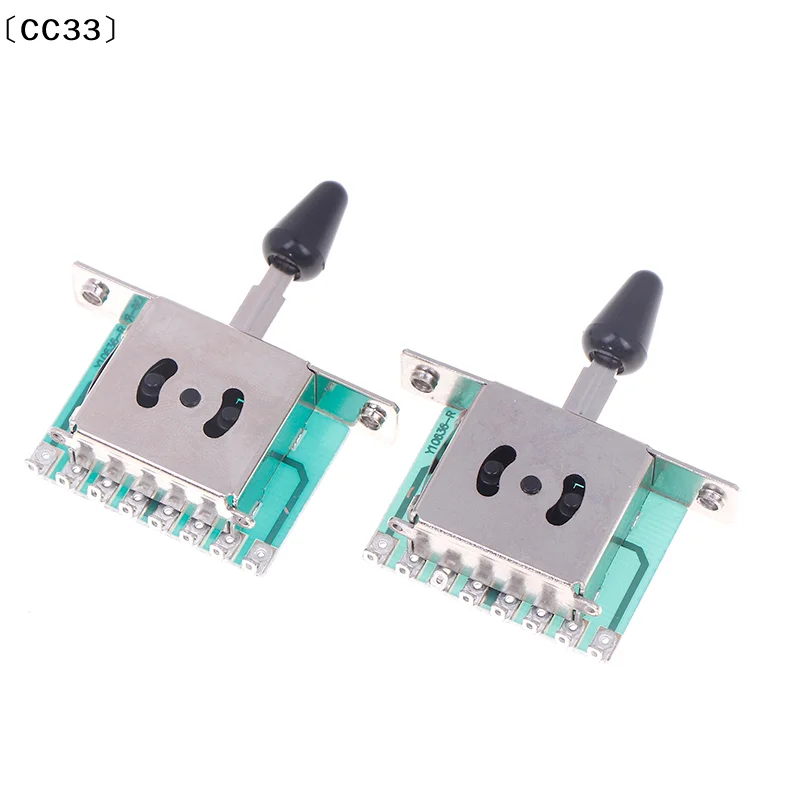 1Pc 3 Way 5 Way 8 Key Electric Guitar Pickup Selector Toggle Switch With Black Tip Cap Knob ST SQ Electric Guitar Stamper〔CC33〕