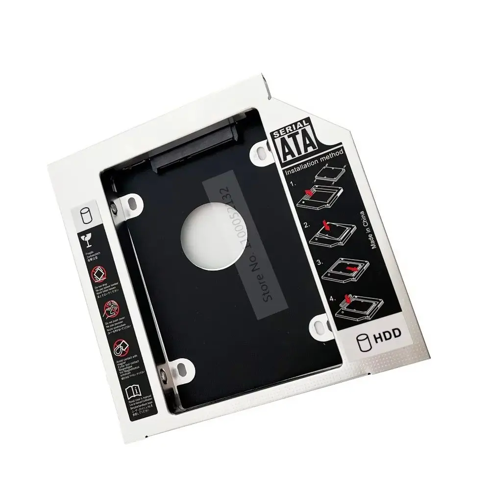 2nd Secondary 2.5 Hard Drive HDD SSD Optical bay Caddy Bracket Frame for Toshiba Satellite L670 L670D L675 L675D L730 L735 L750