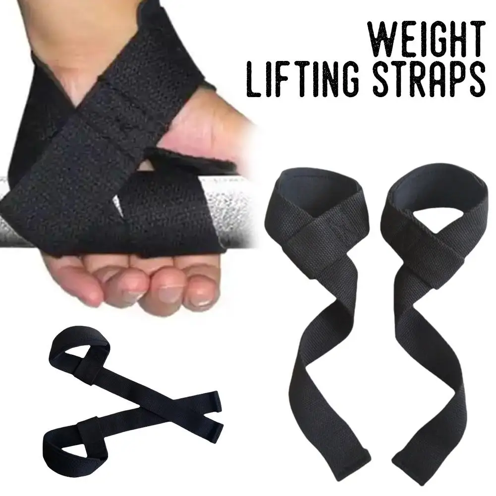 Gym Weight Lifting Straps Gym Training Straps Hand Wrist Grip Bar Gloves Wrist Support Protection Support Training Wrap Gri Z3H5