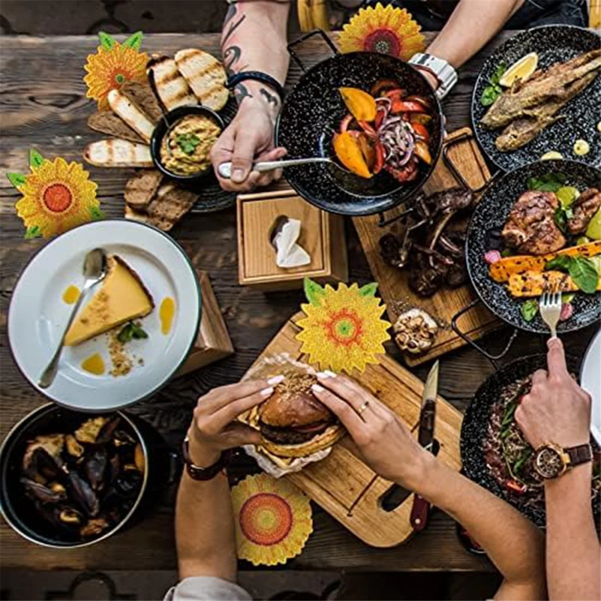 

Набор подставок «Подсолнух» с кронштейном, подходящий для начинающих, взрослых и принадлежностей для творчества и рукоделия-A78U