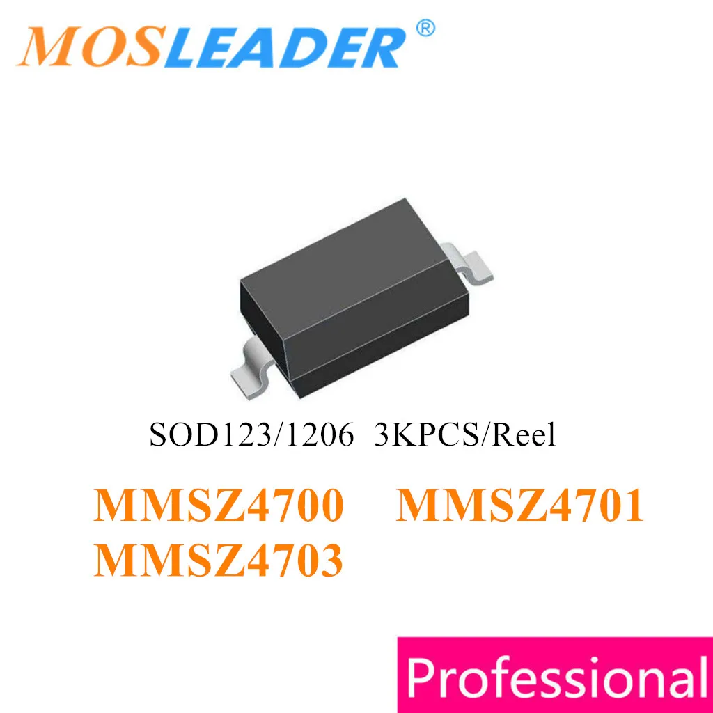 

Mosleader SOD123 3000PCS MMSZ4700 MMSZ4701 MMSZ4703 MMSZ4700T1G DJ 13V MMSZ4701T1G DK 14V MMSZ4703T1G DN 16V 1206 Chinese goods