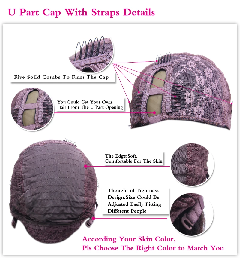 تسليط الضوء على الرماد شقراء U جزء شعر مستعار باروكة من شعر طبيعي الجسم موجة غلويليس كول براون الخامس جزء شعر مستعار كامل شعر بشري هندي 200% منتف مسبقًا #6