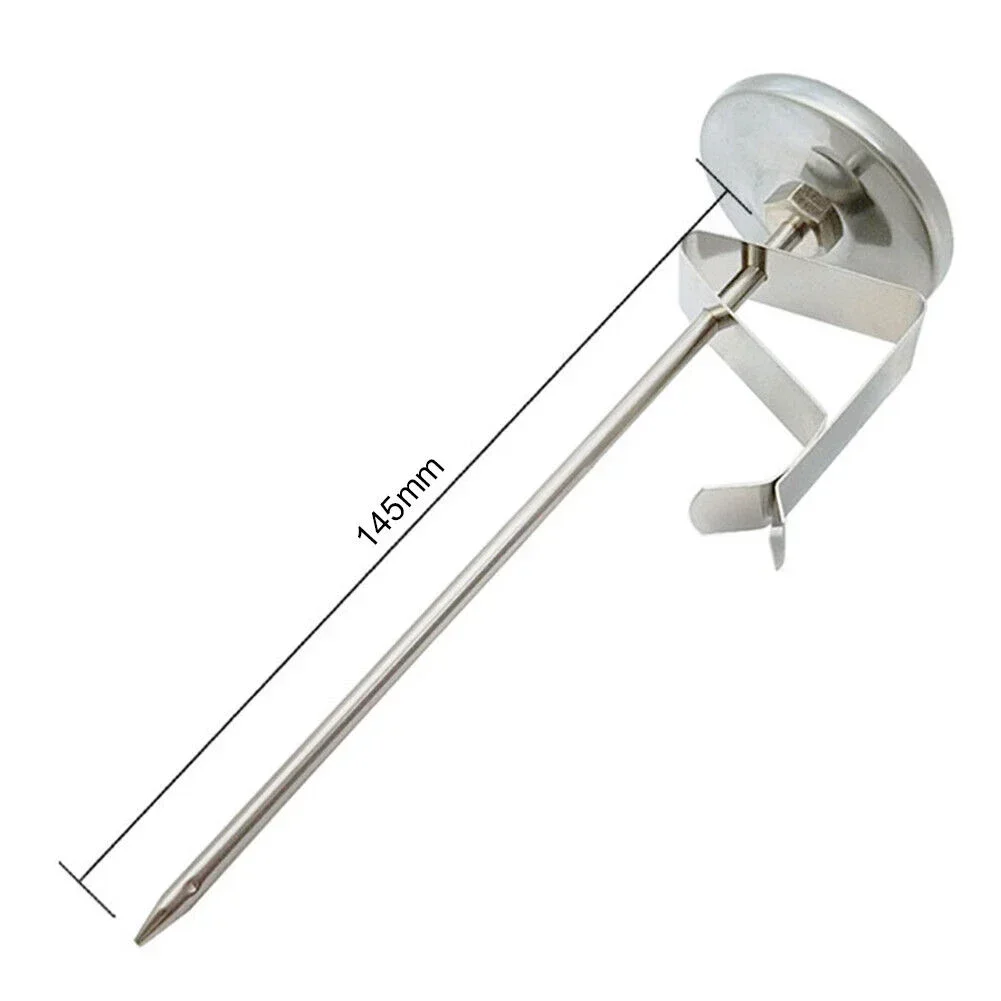 Stainless Steel Cooking Food Meat Thermometer Kitchen BBQ Probe Water Milk Oil Liquid Temperature Sensor Gauge Meter With Clip