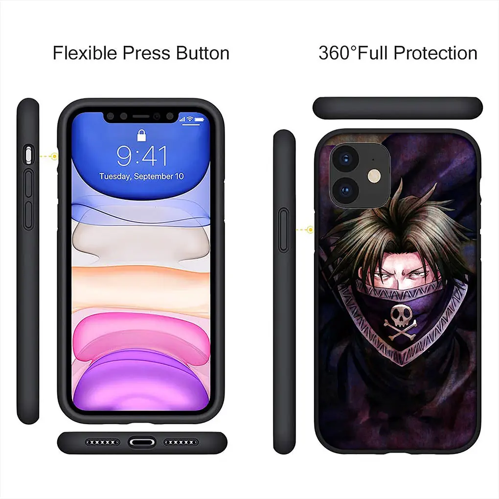 HXH-Hunter x Hunter Killua Gon Freecs جراب هاتف ناعم لـ Apple ، iPhone 16 ، 15 ، 14 ، 13 ، 12 ، 11 Pro Max ، 6s Plus ، SE ، 16 Plus
