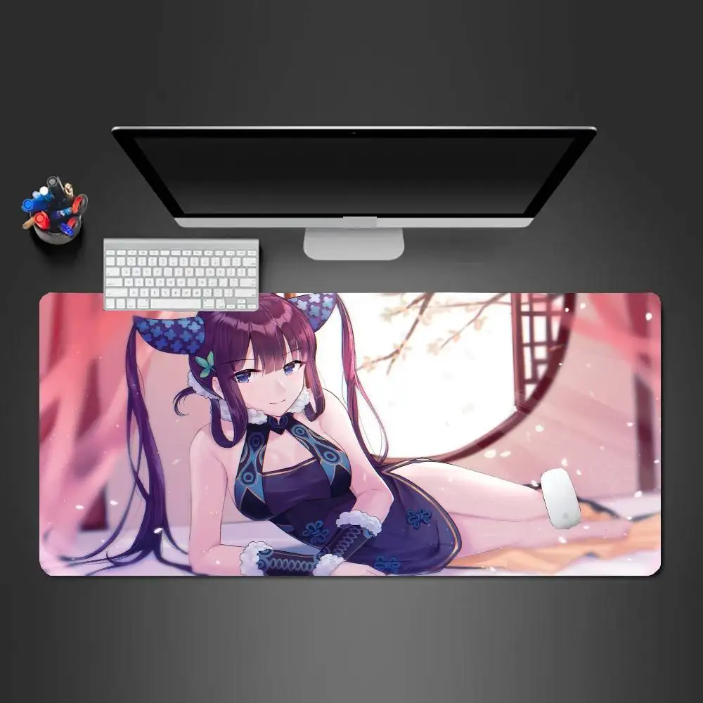 Yang Guifei Anime Fate Grand Order Mousepad Non-slip Suitable For Office Computers Laptops E-sports Game Desk Mats XXL Keyboard
