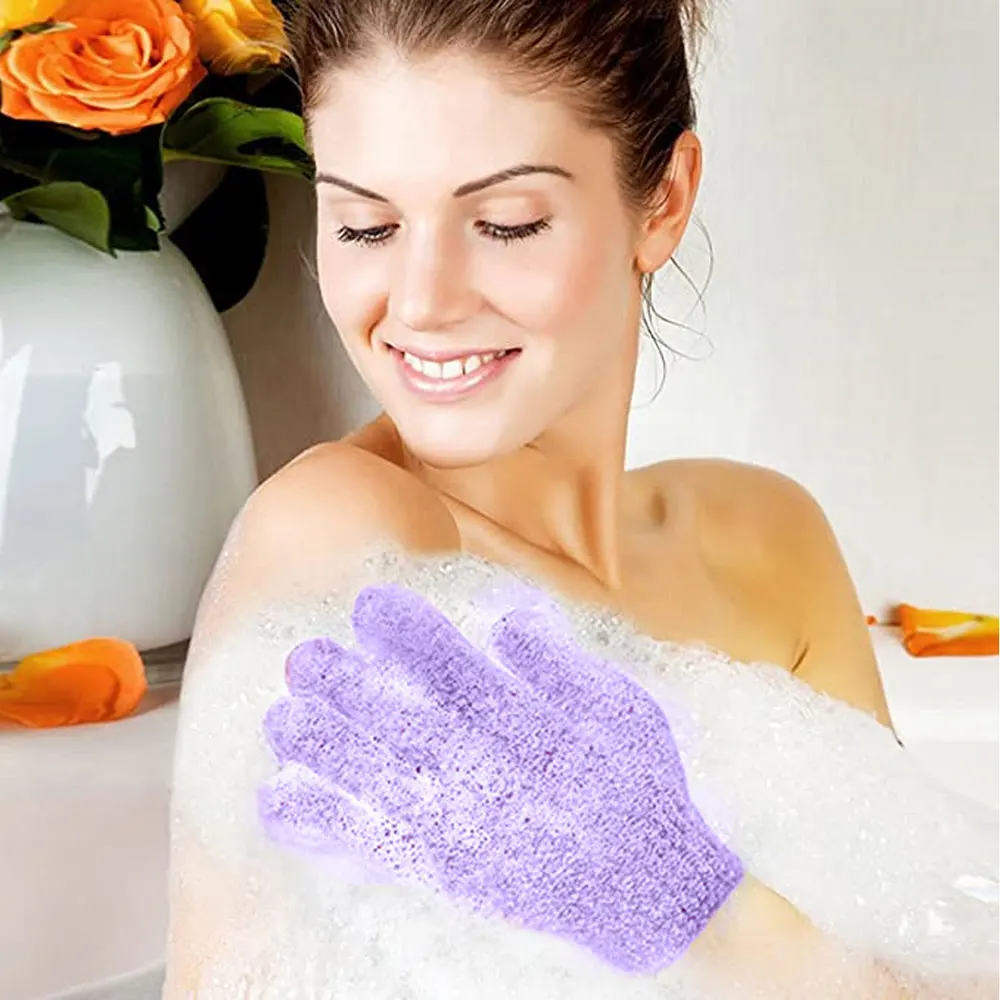 10PCS Body Wash Gloves Peeling Exfoliating Mitt Glove For Shower Scrub Gloves Resistance Body Massage SPA Sponge