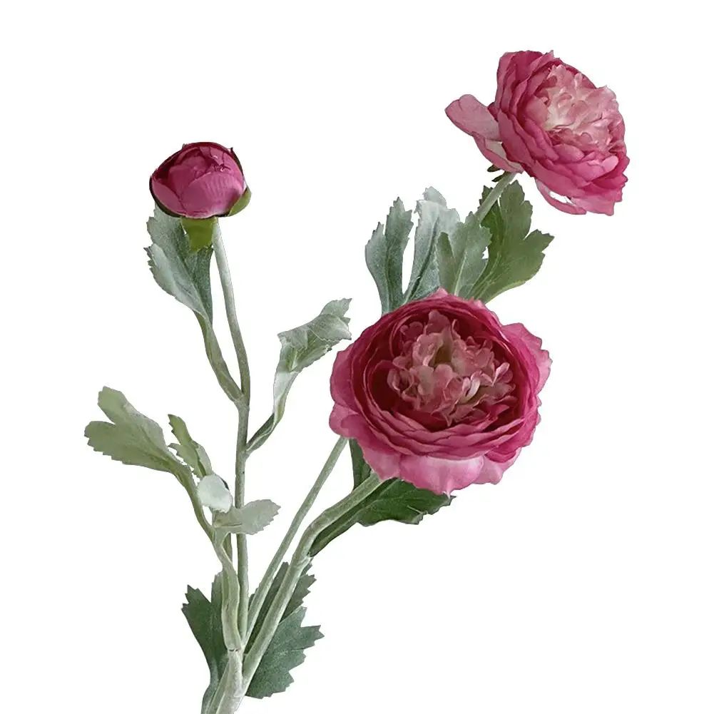 Lebensechte Künstliche Ranunkel-Blumen Eleganter Pfingstrosenstrauß für Hochzeitssträuße Heimdekoration Künstliche Pfingstrosen-Pflanzen – Detail 1