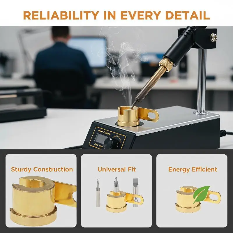Soldering Iron Station Stand Metal Handle Holder Durable Support for Plastic Shell Soldering Iron Tips Factory Workshop Use