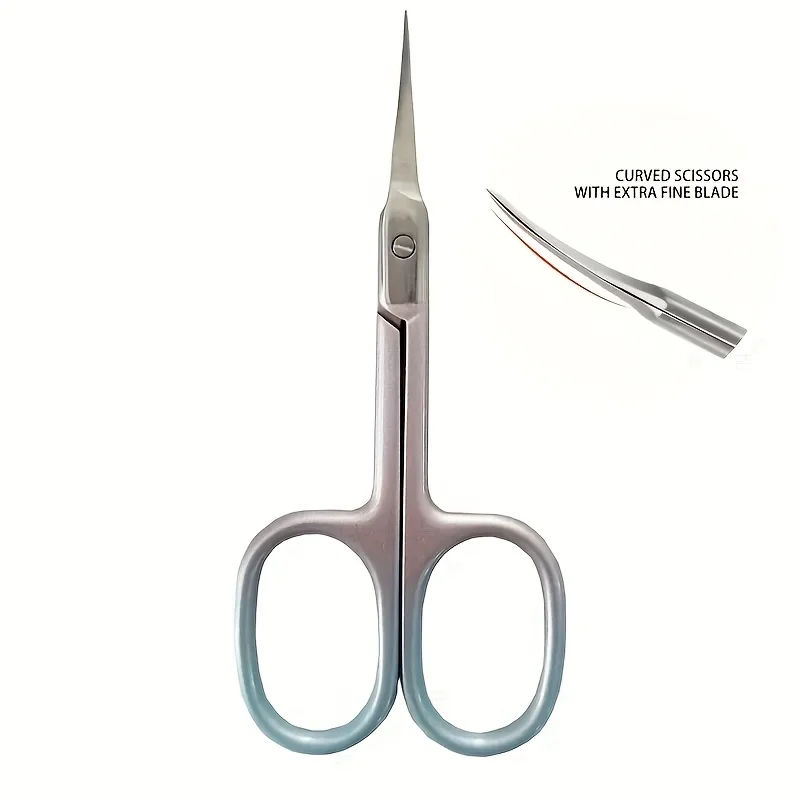 Gradient pink Cuticle Scissors for Women Nail Care & Professional Trimming Stainless Steel Blade Manicure & Pedicure Tool Gifts