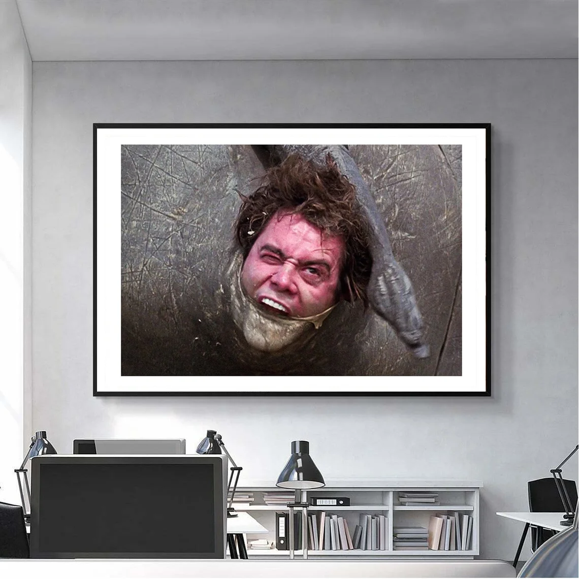 Hot Rhino in Ace Ventura Classic Movie Jim Carrey Vintage Poster Prints Canvas Painting Wall Art Picture Living Room Home Decor