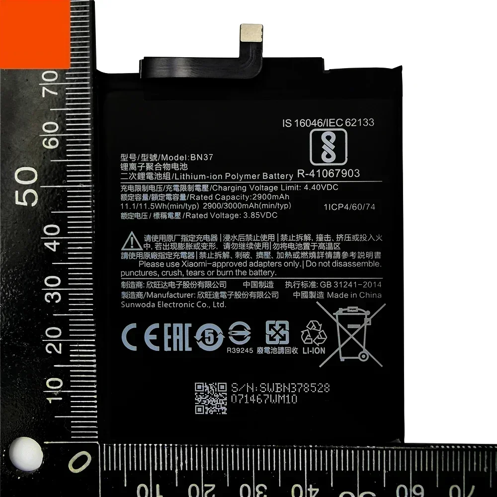 BN37 Original Battery For Xiaomi Redmi 6 / Redmi 6A Redmi6 Redmi6A High Quality Phone Battery Bateria Batteries 3000mAh + Tools