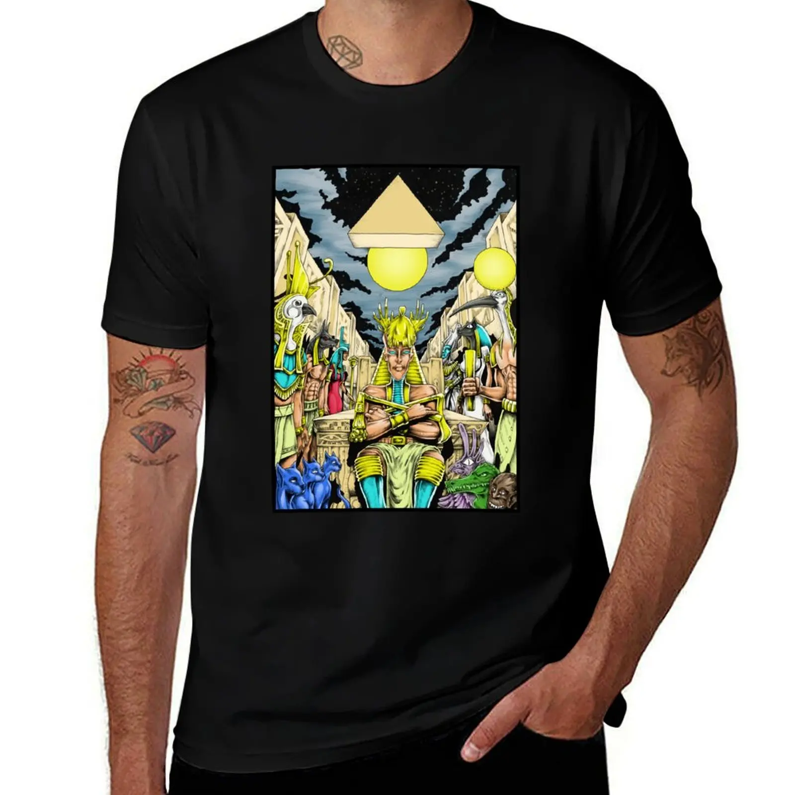 

Egyptian gods T-Shirt vintage graphic tee cheap stuff Men's t-shirt